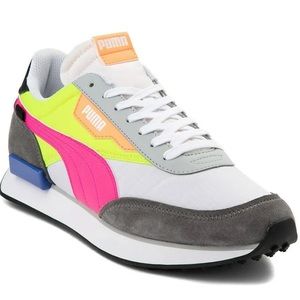 Brand New- Puma Future Rider Play On (pink/yellow/gray) size7